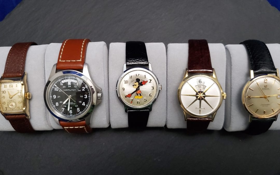 Row of Vintage Watches