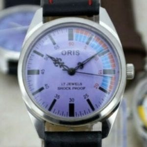 Oris Watch With Purple Dial